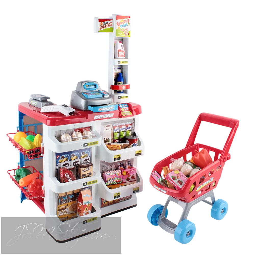 Kids Supermarket Play set with trolley image